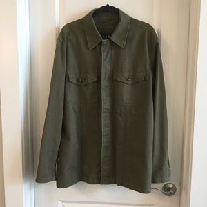 GAP Utility Overshirt/Jacket Men’s Army Green L
